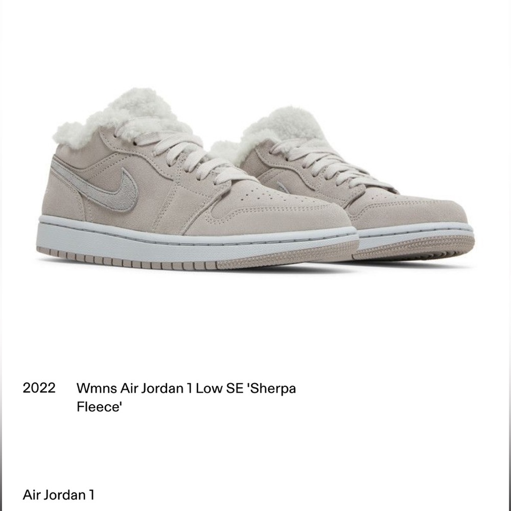 Women’s Air Jordan 1 Low SE Sherpa Fleece
